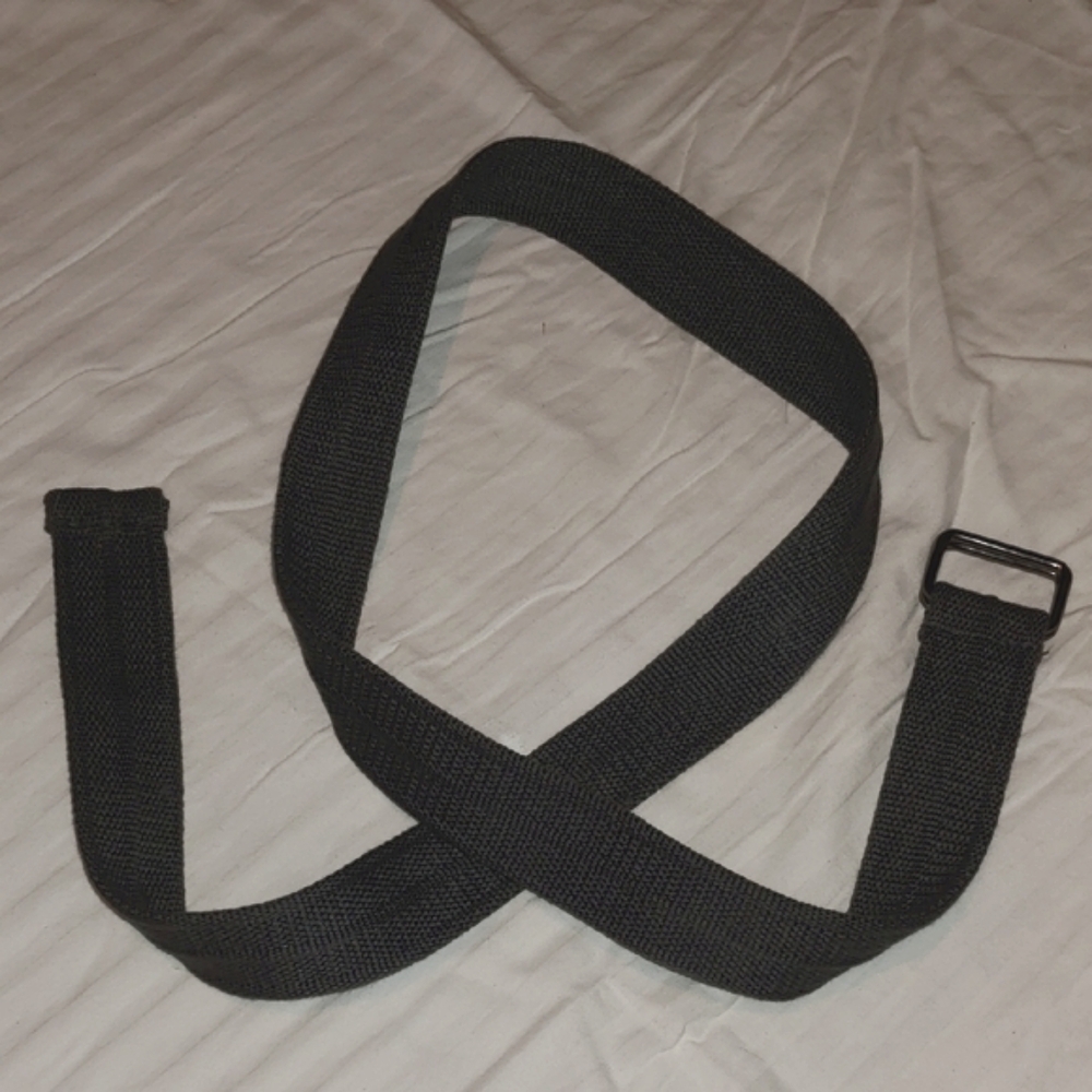 NWOT Men's Canvas Belt * Charcoal Gray * 54"L x 1.5"W
